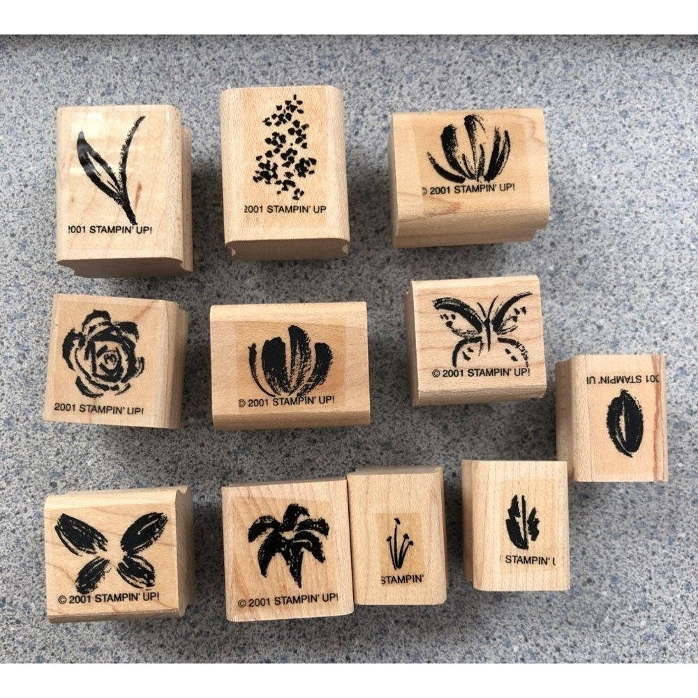 Stampin' Up Two-Step Stampin' Water Color Mini's Set of 11 2001 Vintage Floral